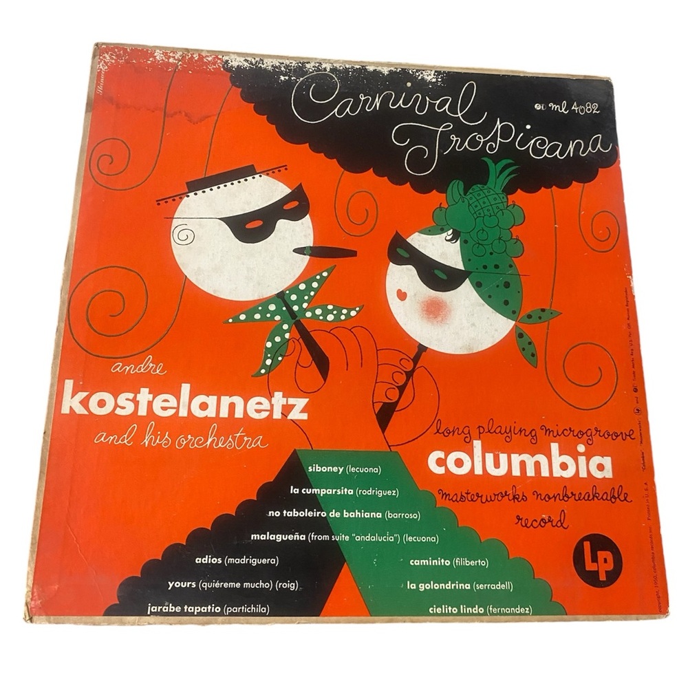 Andre Kostelanetz And His Orchestra Carnival Tropicana Vintage Vinyl